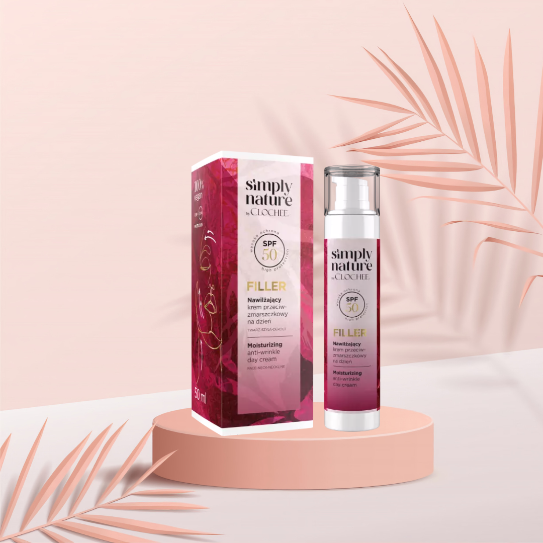 FILLER SPF 50 Nawilżający krem przeciwzmarszczkowy na dzień