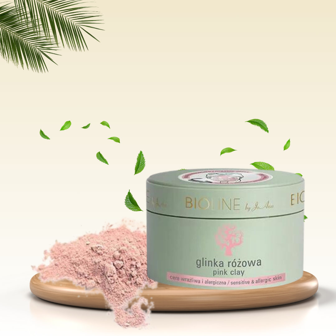 Glinka różowa – naturalna maseczka do twarzy