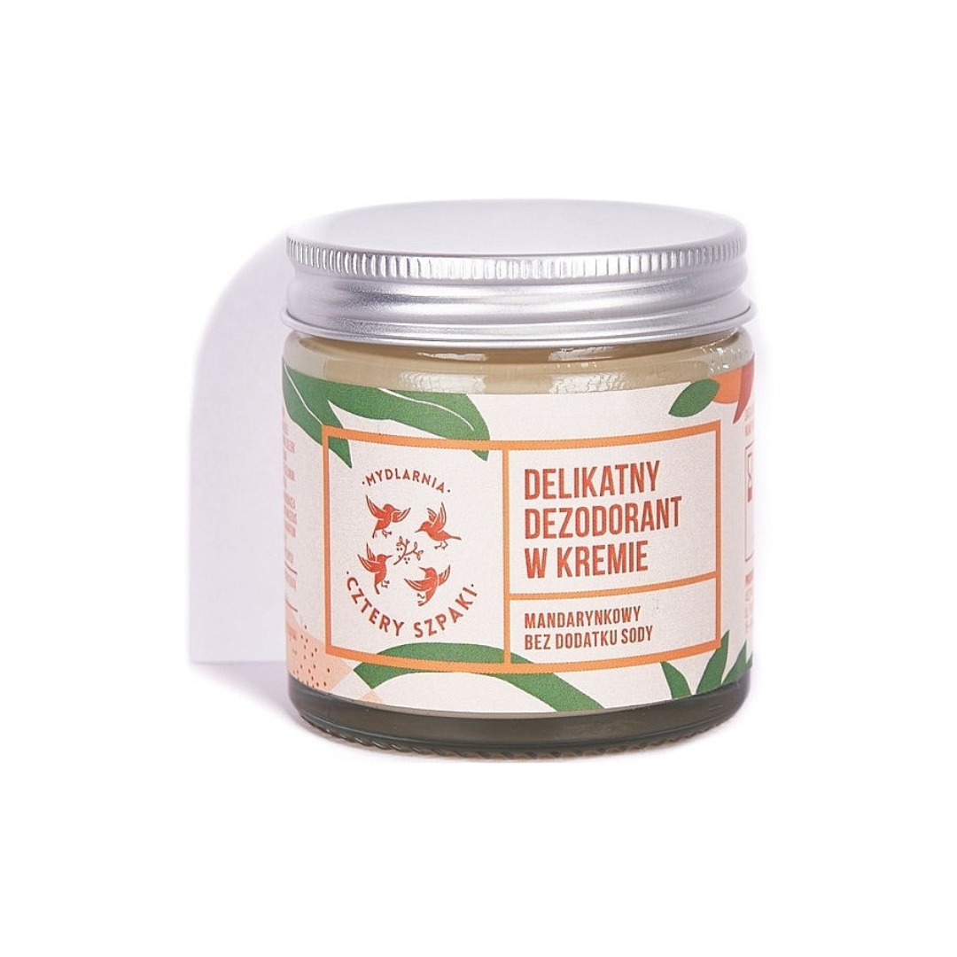 Delikatny dezodorant w kremie - mandarynkowy