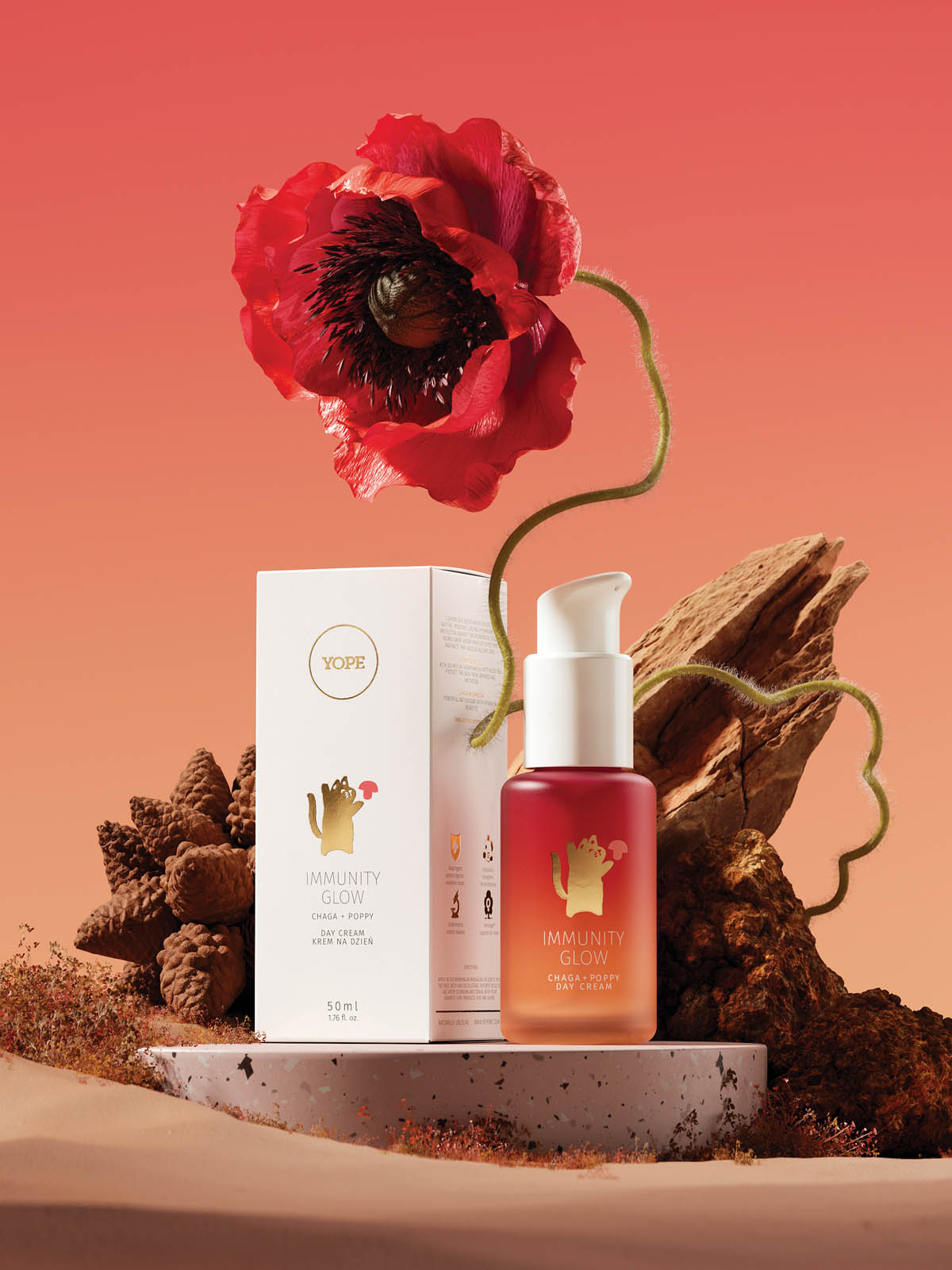 Krem na dzień IMMUNITY GLOW CHAGA + MAK