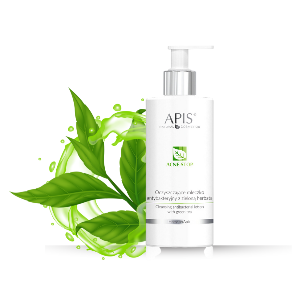 ACNE-STOP / Home terApis Oczyszczające mleczko antybakteryjne z zieloną herbatą