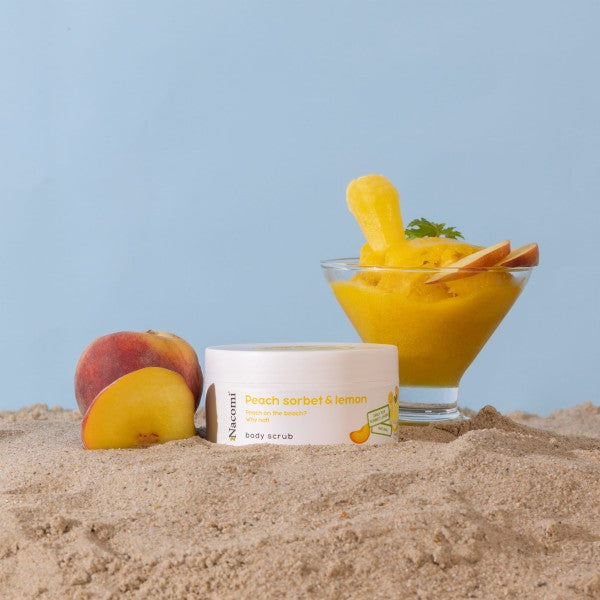 Peeling do ciała o zapachu brzoskwiniowego sorbetu z cytryną