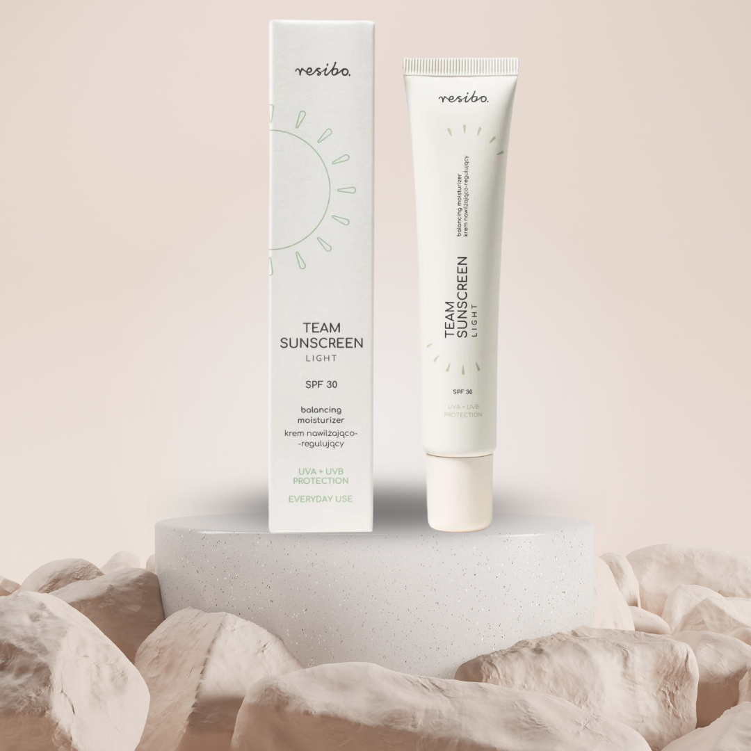 Team Sunscreen light krem nawilżająco-regulujący SPF 30