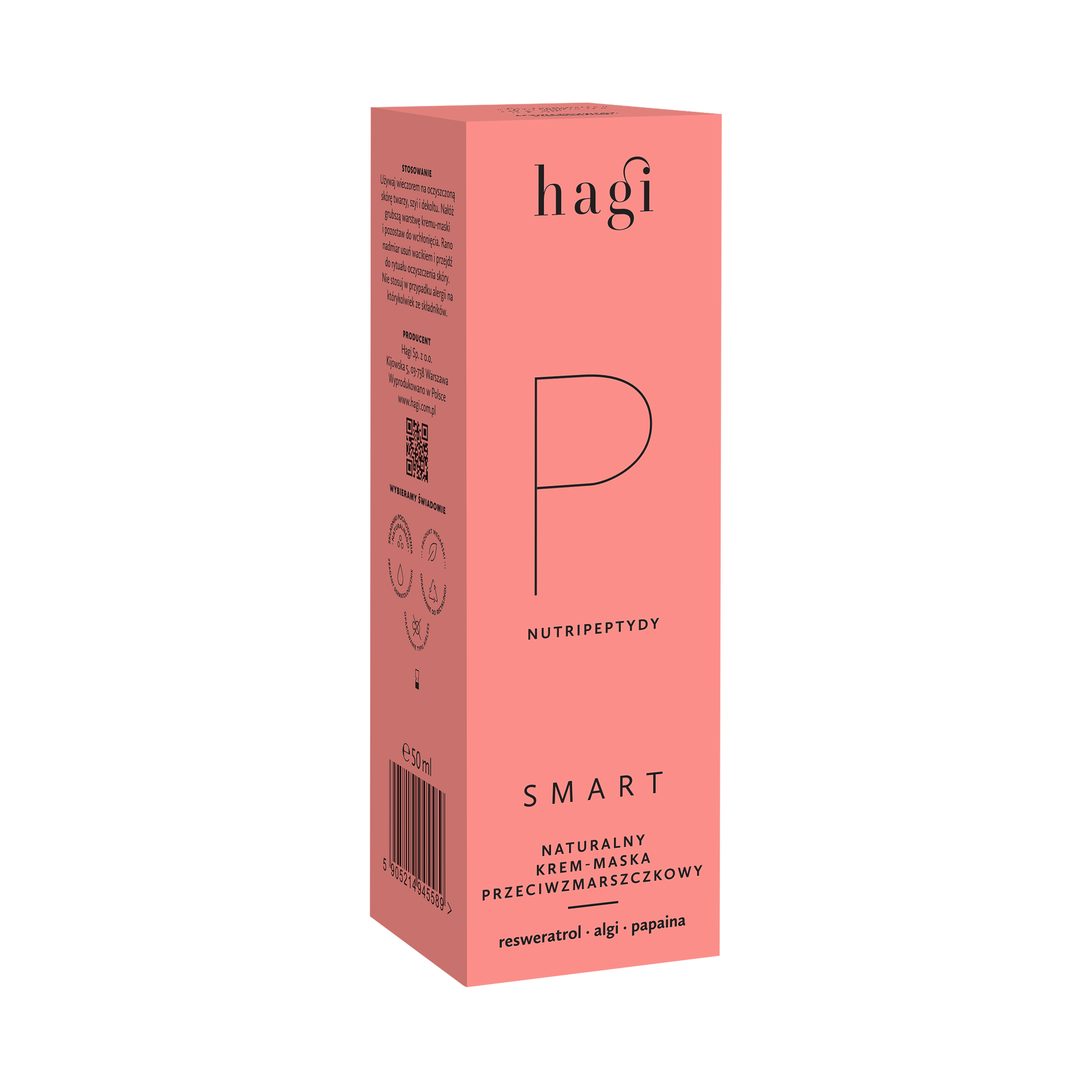 Przeciwzmarszczkowy krem-maska z nutripeptydami i papainą