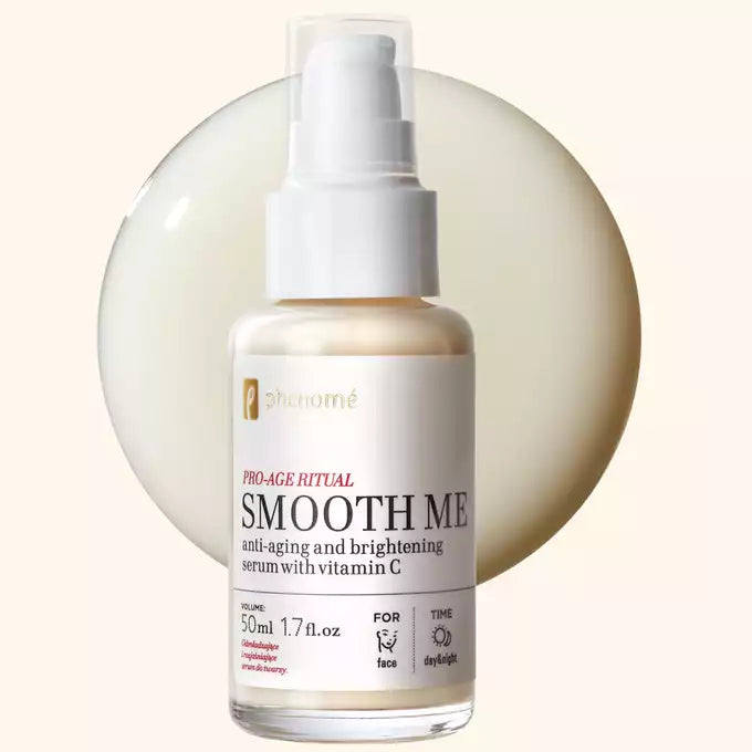 SMOOTH ME serum do twarzy z witaminą C o działaniu przeciwzmarszczkowym i rozjaśniającym