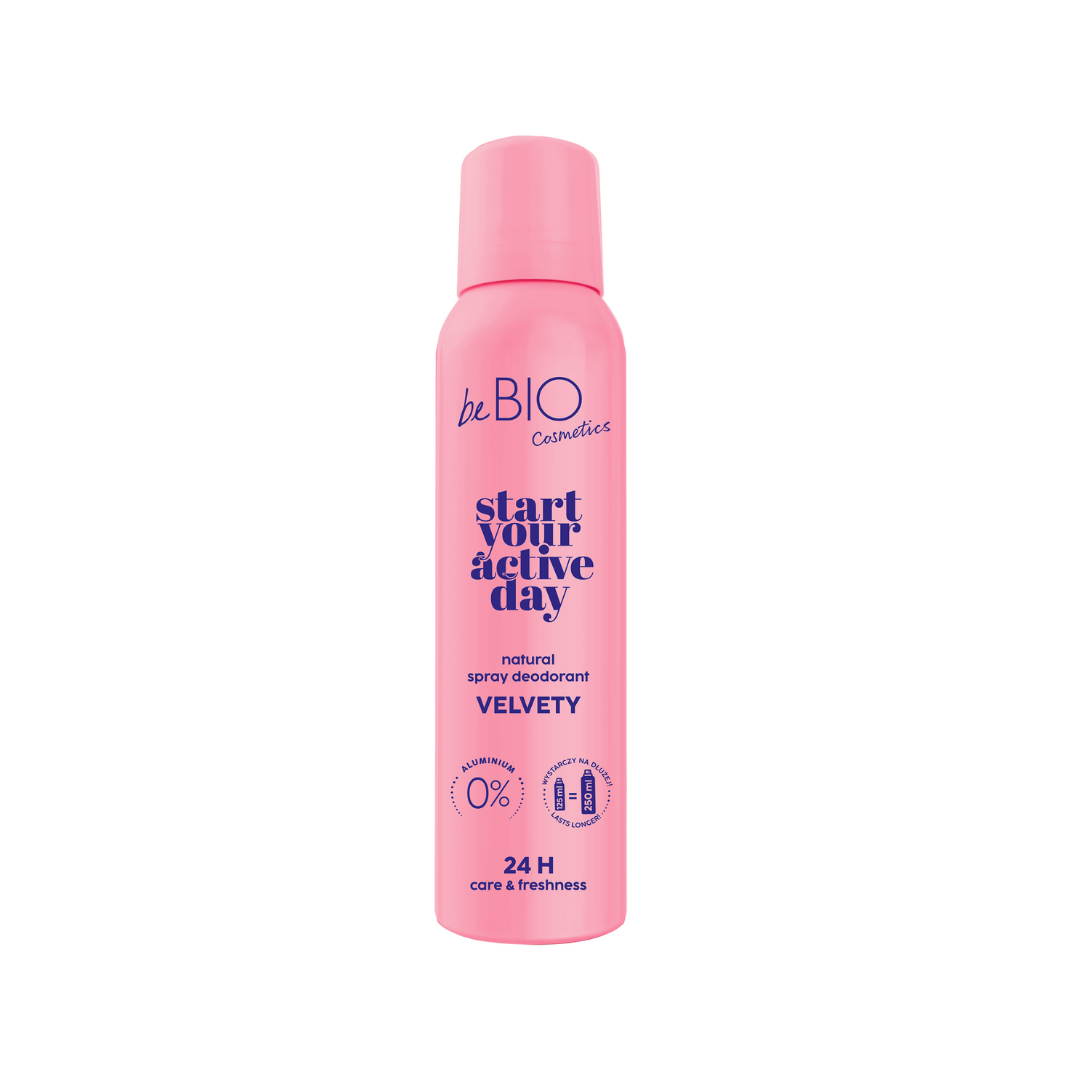 Naturalny dezodorant do ciała w sprayu Start your active day Velvety