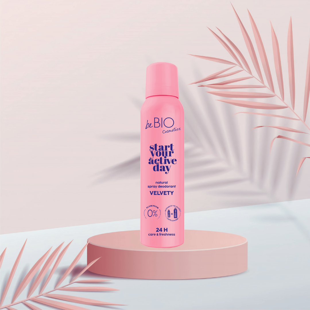 Naturalny dezodorant do ciała w sprayu Start your active day Velvety