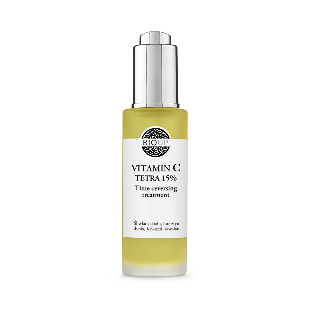 Vitamin C Tetra 15% Time-reversing treatment – luksusowe serum z bursztynem i żeń-szeniem
