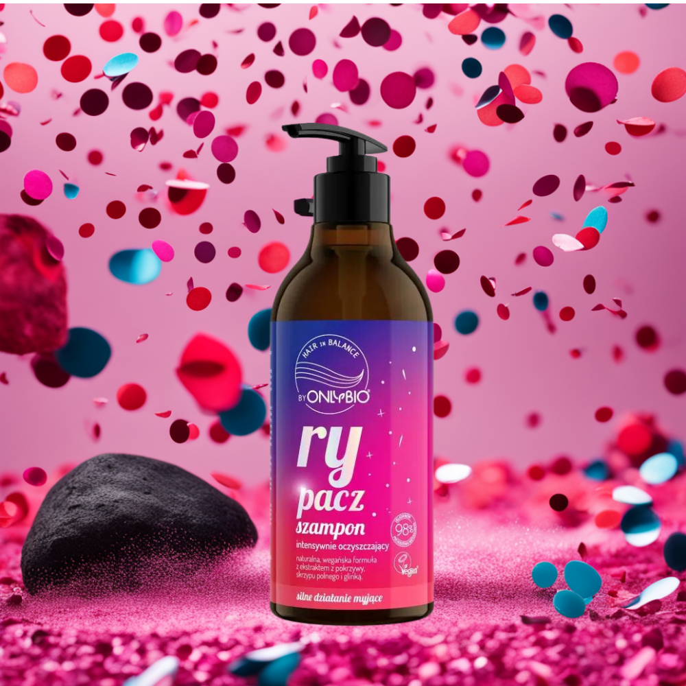 Hair in Balance by ONLYBIO Rypacz Szampon intensywnie oczyszczający