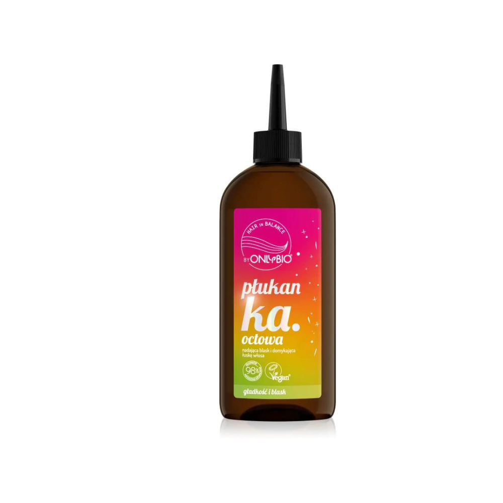 Hair in Balance by ONLYBIO Płukanka octowa nadająca blask i domykająca łuskę włosa