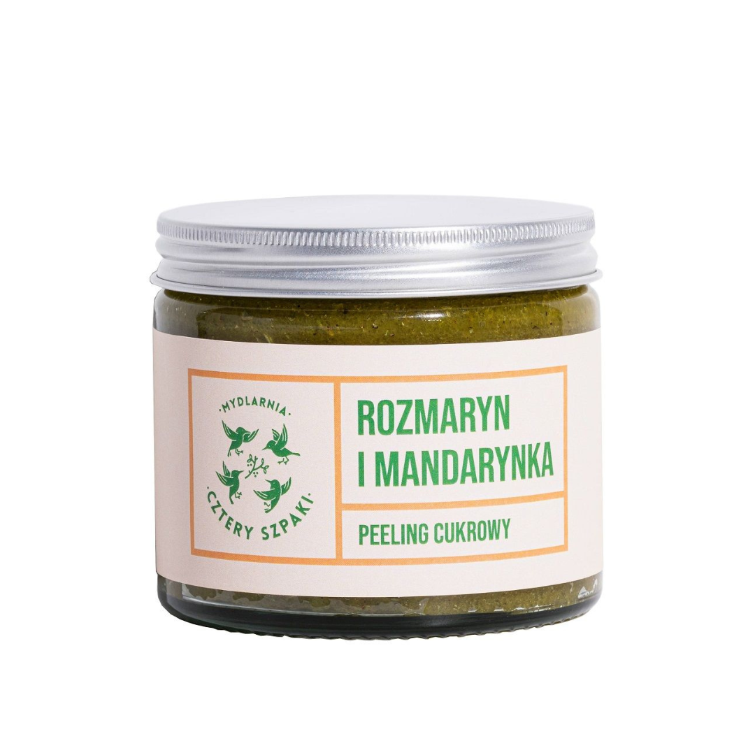 Rozmaryn i Mandarynka - peeling cukrowy