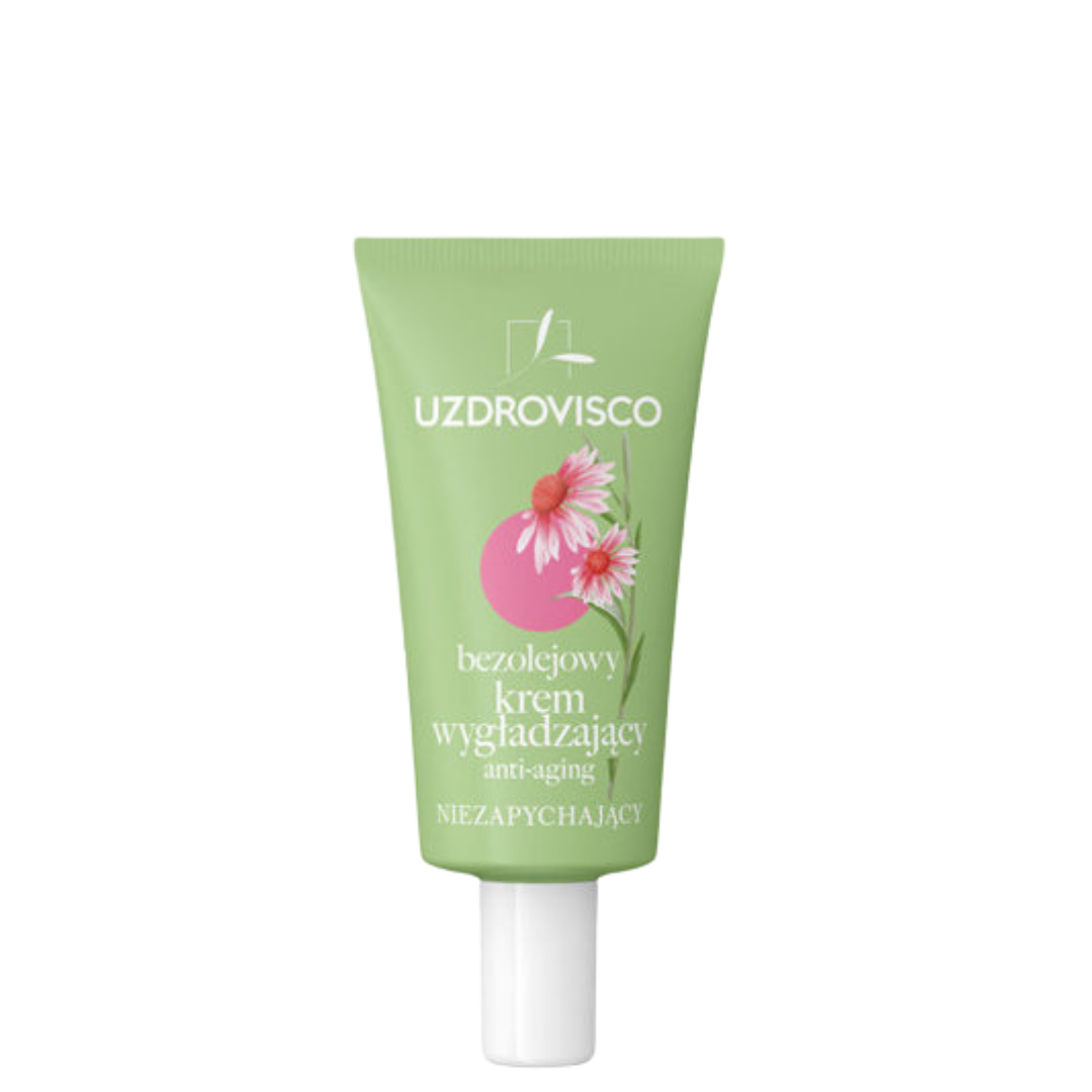 Bezolejowy krem wygładzający anti-aging, niezapychający