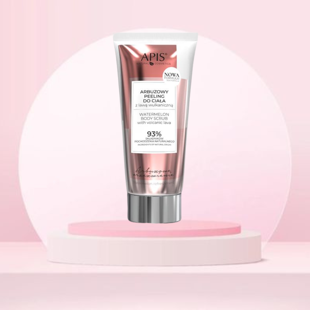 ARBUZOWE ORZEŹWIENIE Arbuzowy peeling do ciała z lawą wulkaniczną