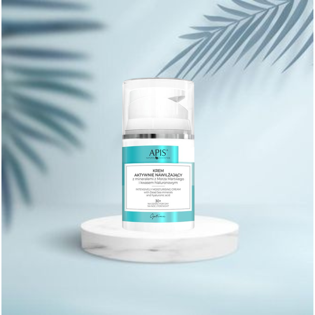 OPTIMA Krem aktywnie nawilżający z minerałami z Morza Martwego i kwasem hialuronowym 30+
