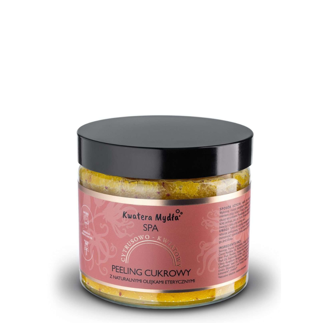 Peeling cukrowy cytrusowo-kwiatowy z naturalnymi olejkami eterycznymi