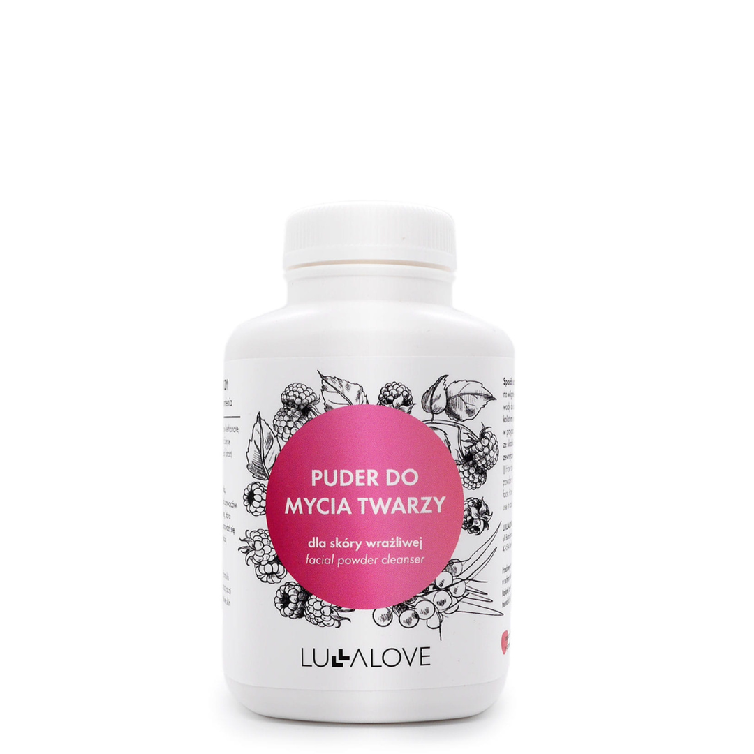 Puder do mycia twarzy - malinowy