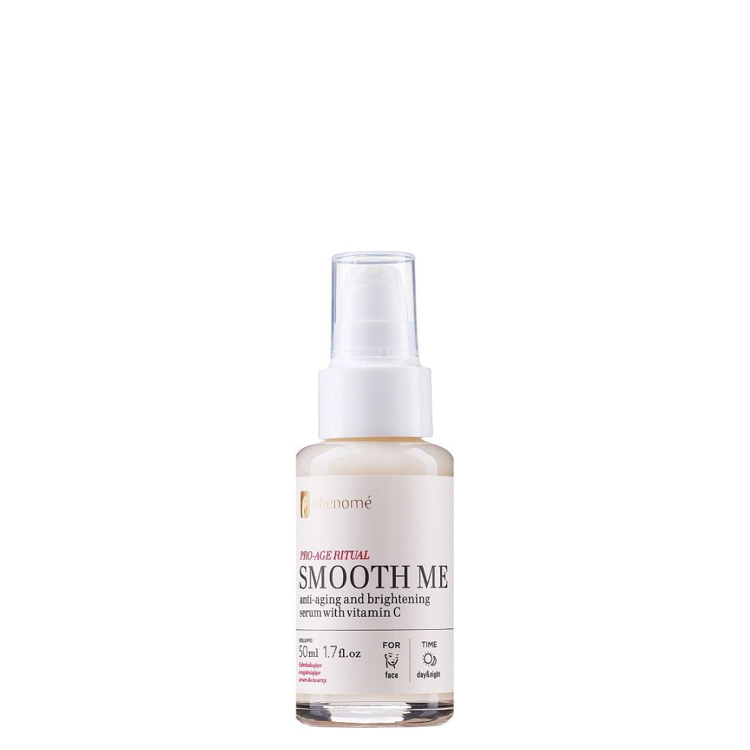 SMOOTH ME serum do twarzy z witaminą C o działaniu przeciwzmarszczkowym i rozjaśniającym