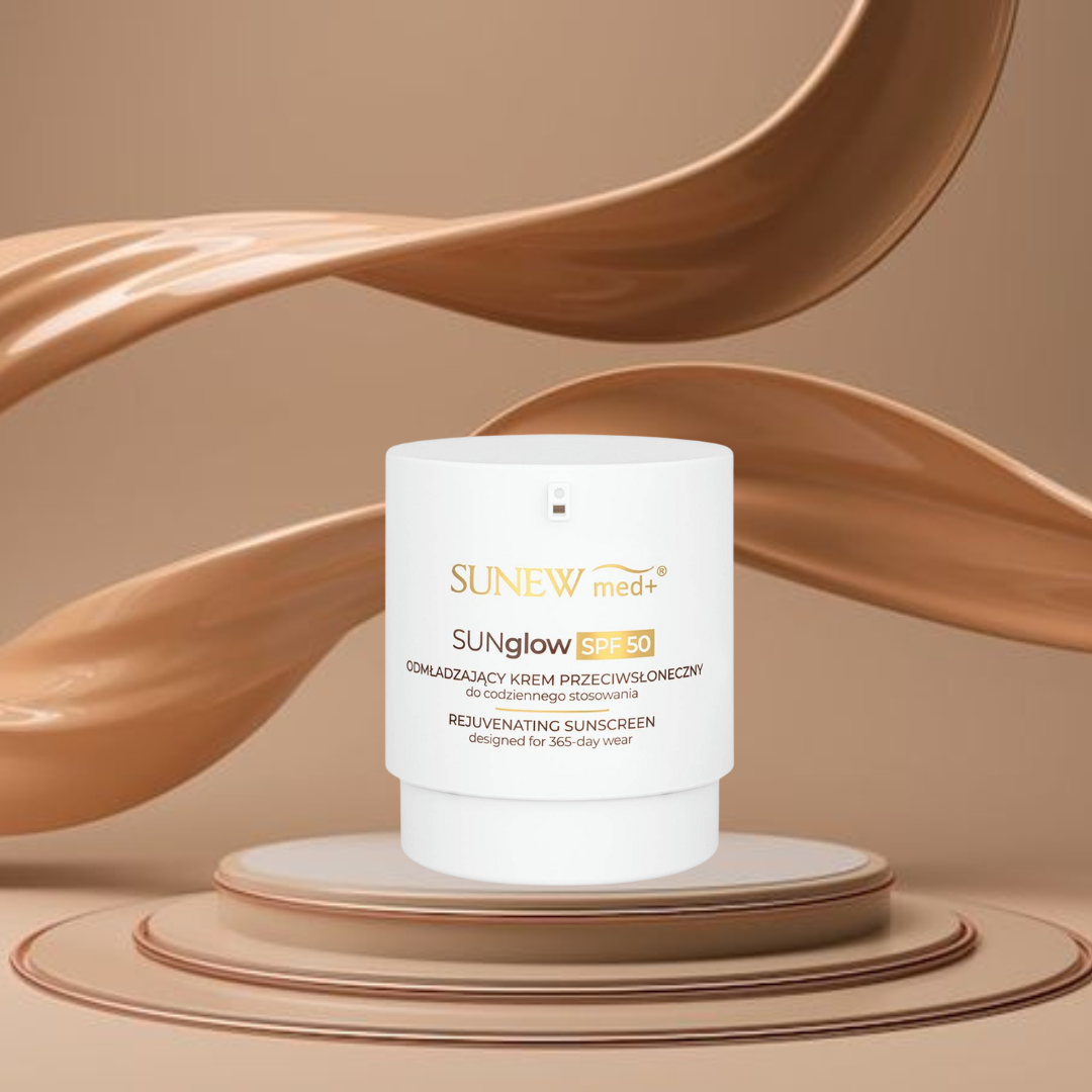 SUNEWMED+ SUNGLOW SPF50 ODMŁADZAJĄCY KREM PRZECIWSŁONECZNY