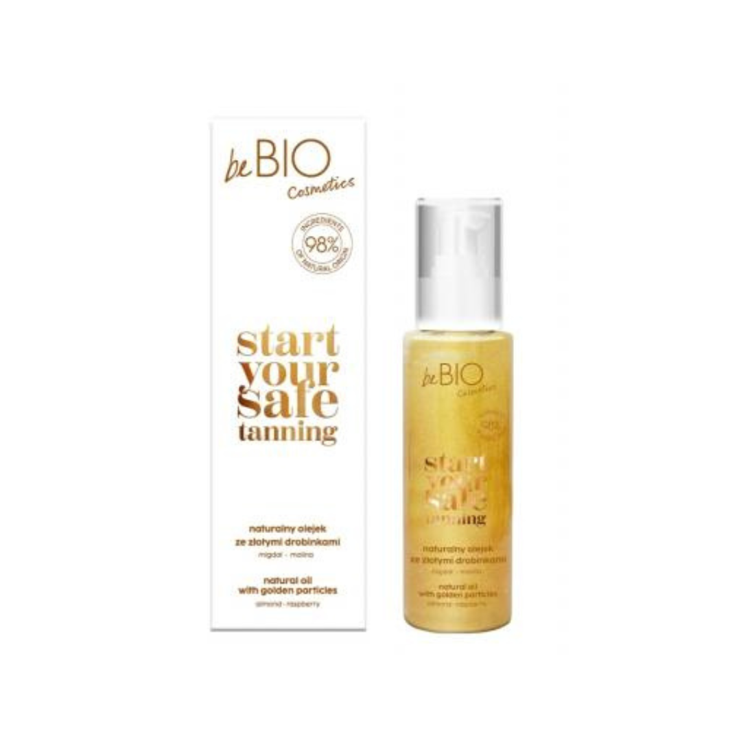 START YOUR SAFE TANNING NATURALNY OLEJEK ZE ZŁOTYMI DROBINKAMI