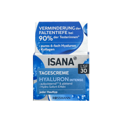 ISANA Hyaluron Intense Krem do twarzy, nawilżający, SPF 30