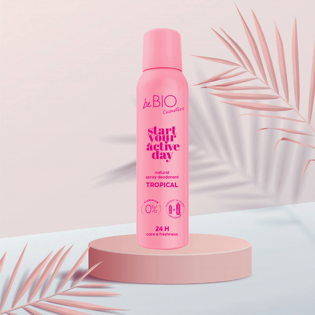 Naturalny dezodorant do ciała w sprayu Start your active day Tropical