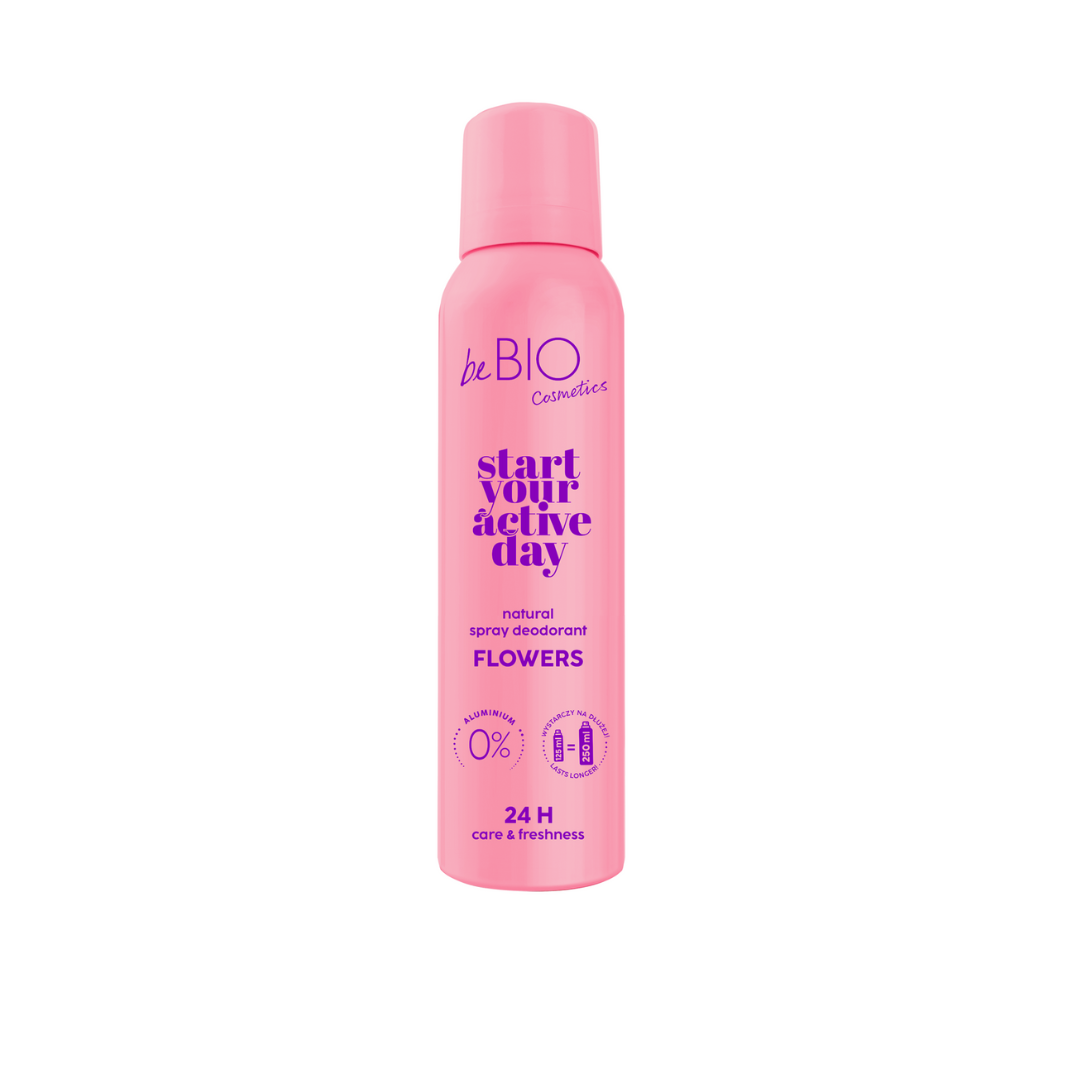 Naturalny dezodorant do ciała w sprayu Start your active day Flowers