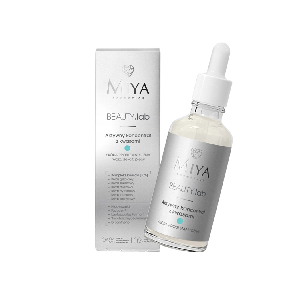 BEAUTY.lab Aktywny koncentrat z kwasami – skóra problematyczna