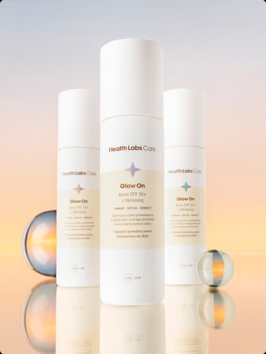 Krem SPF 50+ z melaniną Glow On