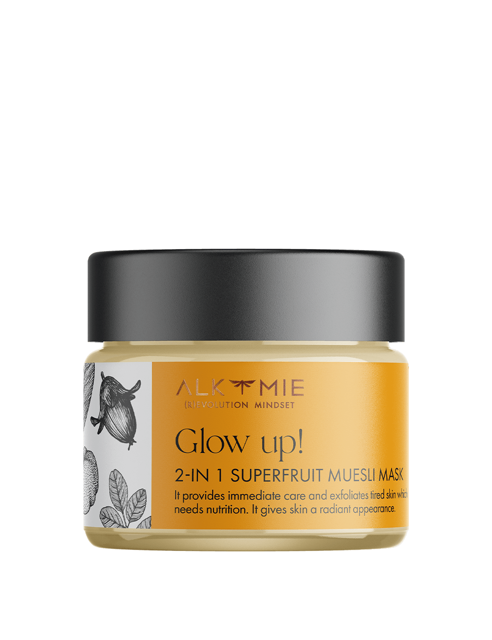 2 w 1 peeling-maska z superowocami, Glow up!