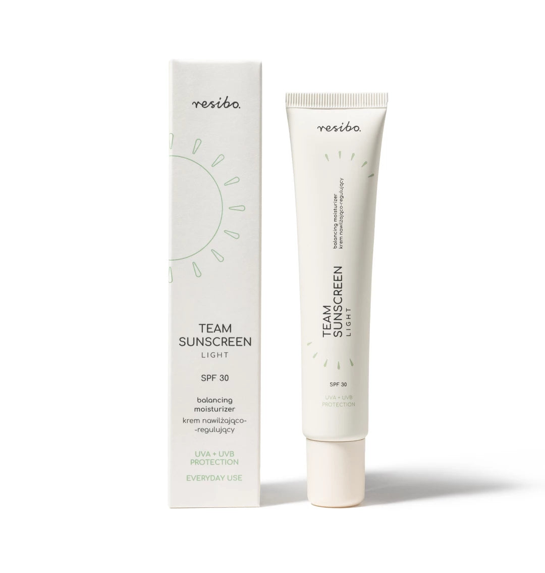 Team Sunscreen light krem nawilżająco-regulujący SPF 30