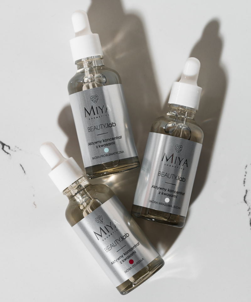 BEAUTY.lab Aktywny koncentrat z kwasami – skóra problematyczna