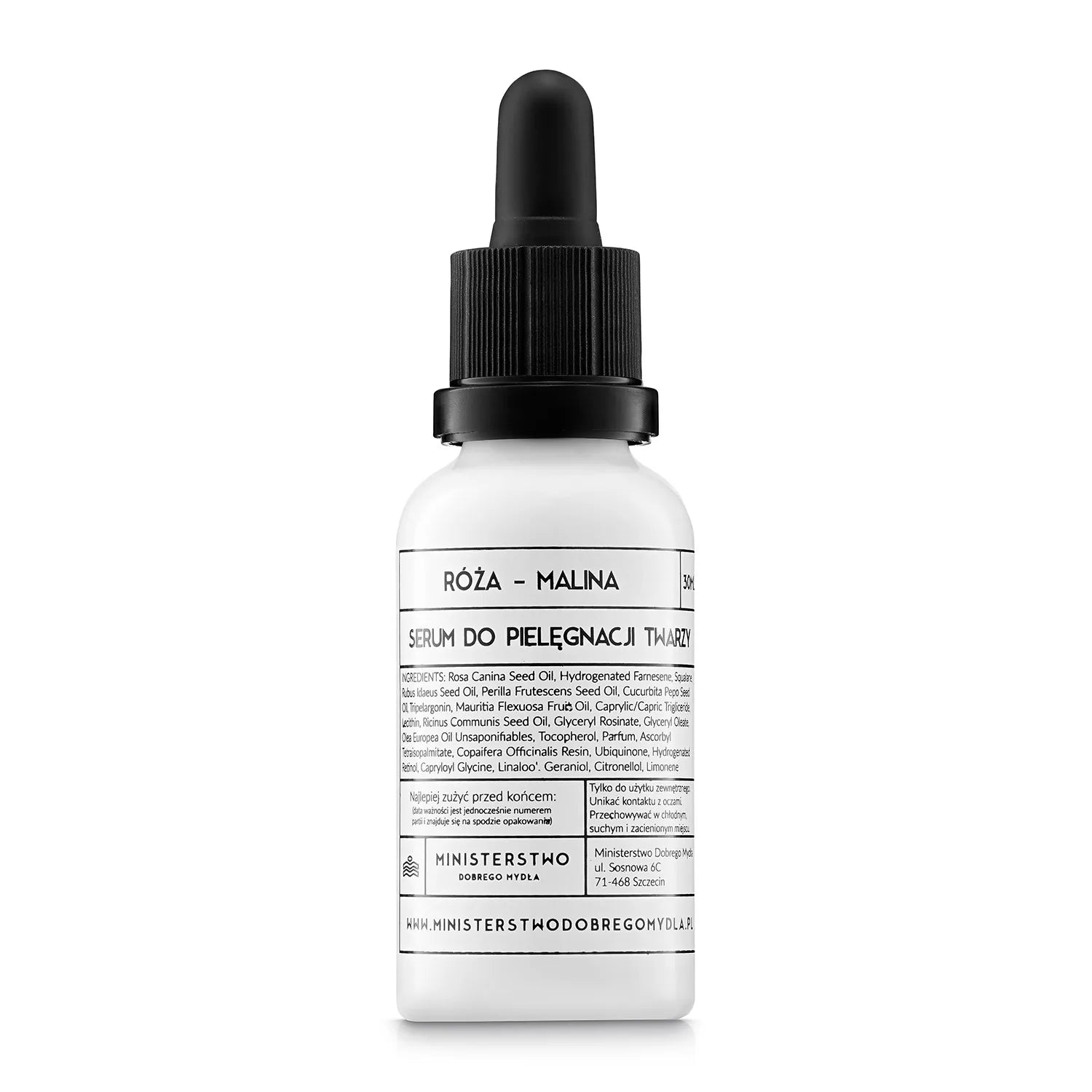 RÓŻA-MALINA - ODŻYWCZE SERUM DO TWARZY