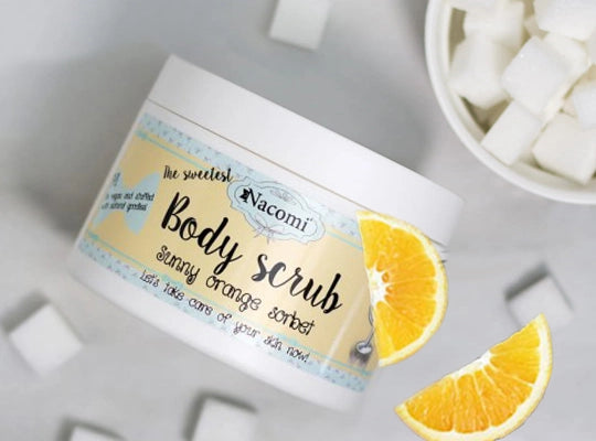 Peeling cukrowy do ciała pomarańczowy sorbet