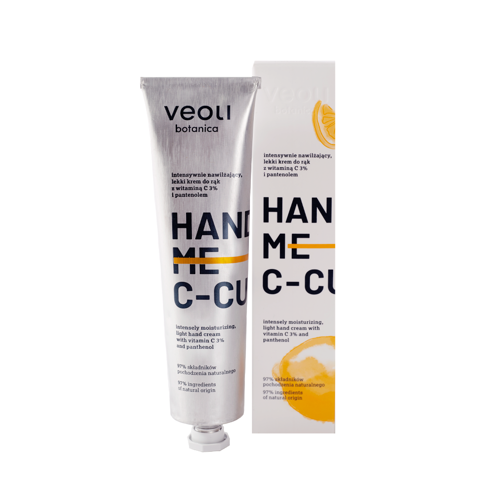 Intensywnie nawilżający, lekki krem do rąk z witaminą C 3% i pantenolem HAND ME C-CURE