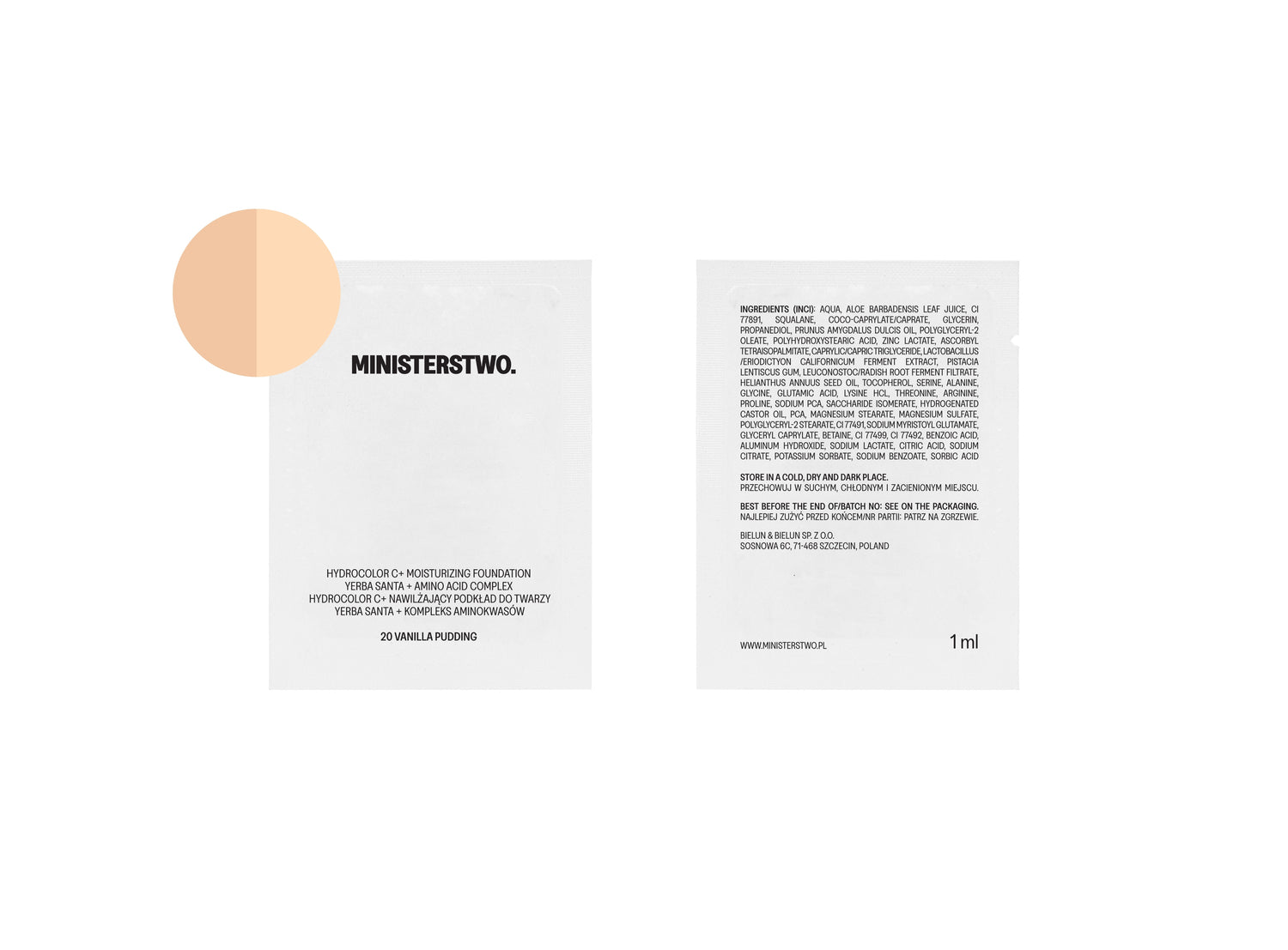 PODKŁAD nawilżający - No. 20 Vanilla Pudding
