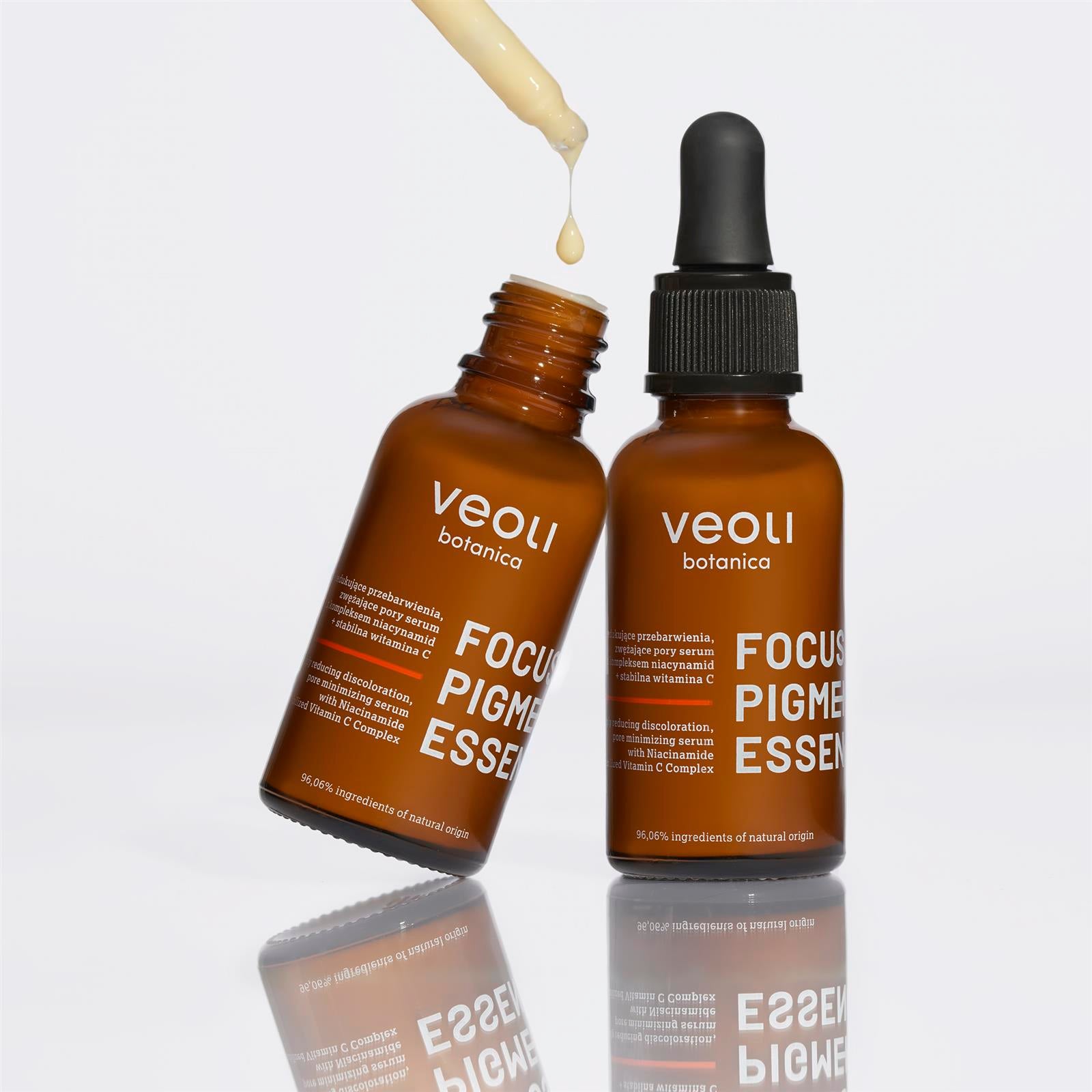 Serum na przebarwienia skóry zwężające pory z Niacynamidem i witaminą C FOCUS PIGMENTATION ESSENCE