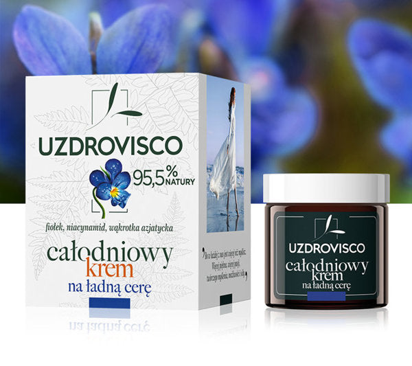 Całodniowy krem na ładną cerę - fiołek