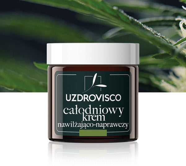 Całodniowy krem nawilżająco-naprawczy – CBD