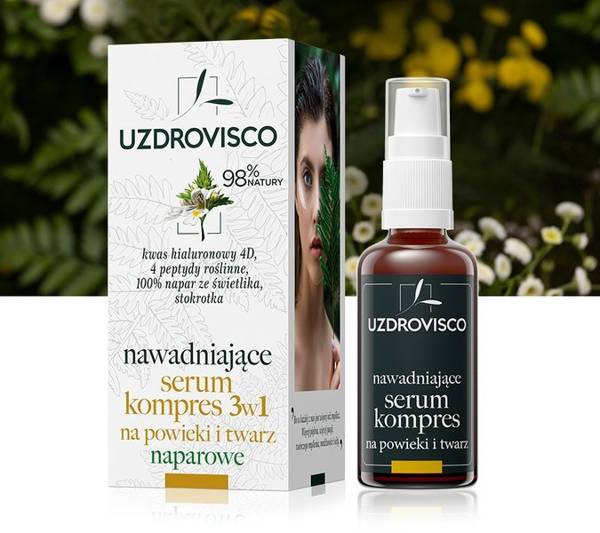 Nawadniające serum - kompres 3w1 na powieki i twarz - świetlik