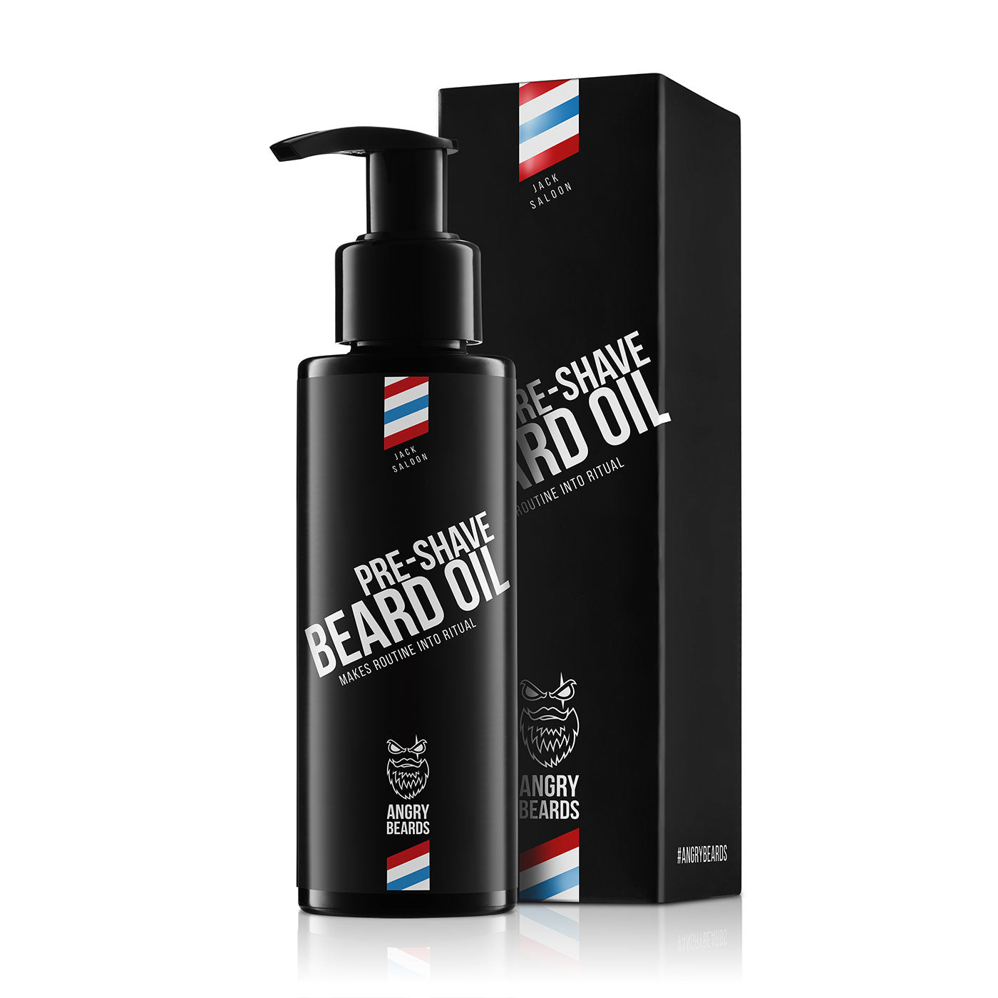 Angry Beards Jack Saloon Pre-Shave Oil Barberolje 100ml
